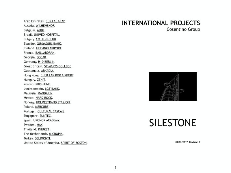Silestone项目引用